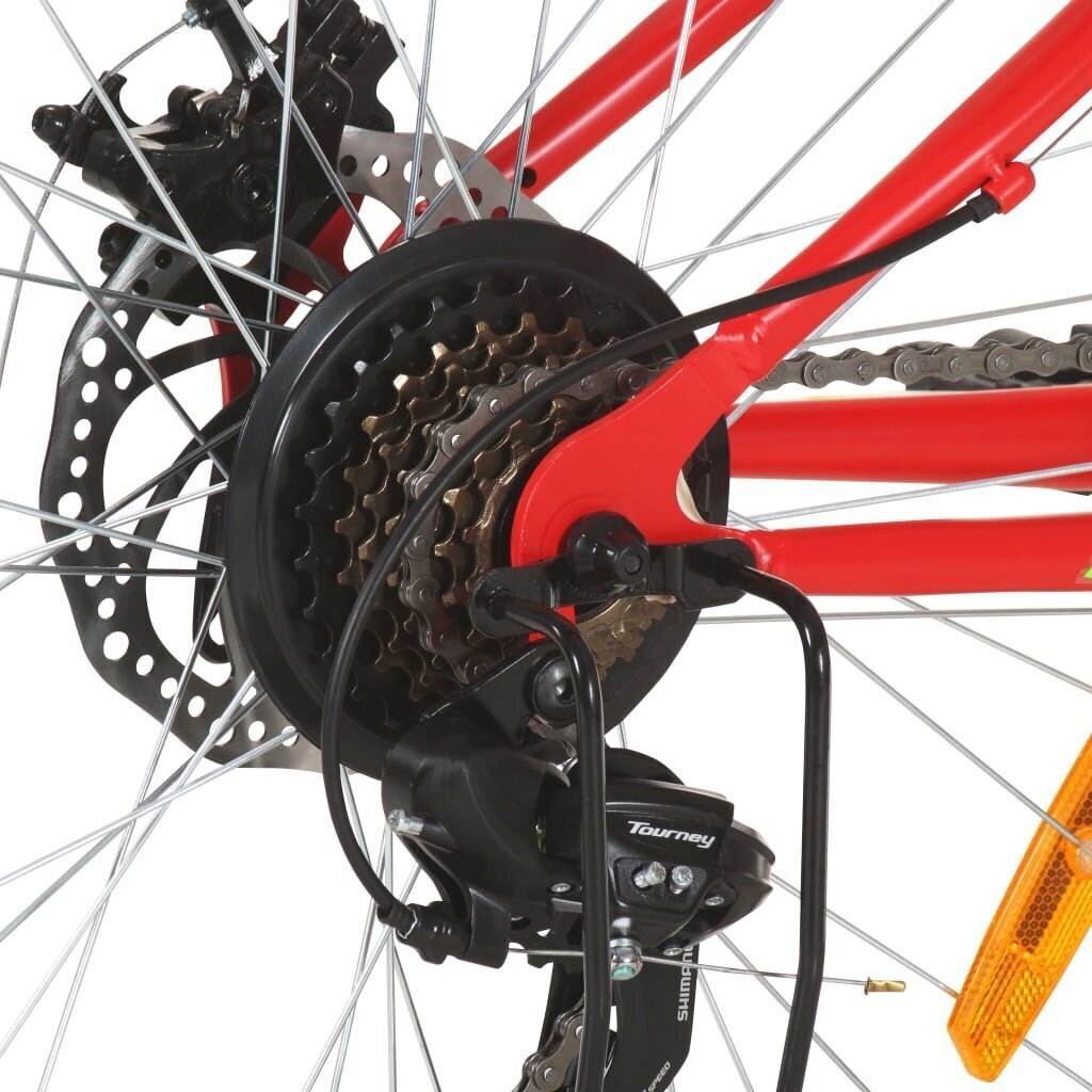 vidaXL Maastopyörä 21 vaihdetta 26" renkaat 42 cm runko punainen hinta ja tiedot | Polkupyörät | hobbyhall.fi