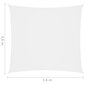 vidaXL Aurinkopurje Oxford-kangas neliö 3,6x3,6 m valkoinen hinta ja tiedot | Aurinkovarjot ja markiisit | hobbyhall.fi