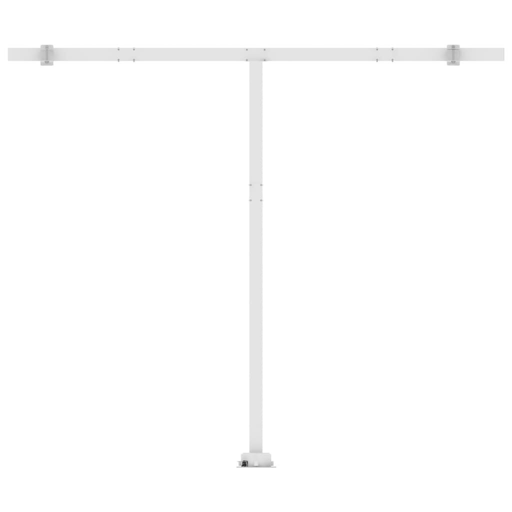 vidaXL Vapaasti seisova sisäänkelattava markiisi 350x250 cm sin./valk. hinta ja tiedot | Aurinkovarjot ja markiisit | hobbyhall.fi