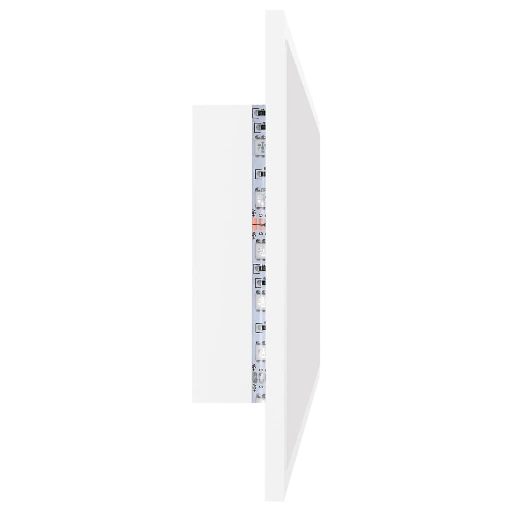 vidaXL LED-kylpyhuonepeili valkoinen 90x8,5x37 cm akryyli hinta ja tiedot | Kylpyhuonepeilit | hobbyhall.fi