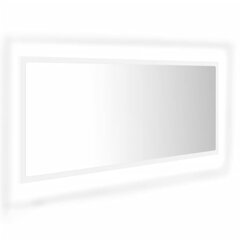 vidaXL Kylpyhuonepeili LED valkoinen 100x8,5x37 cm akryyli hinta ja tiedot | Kylpyhuonepeilit | hobbyhall.fi