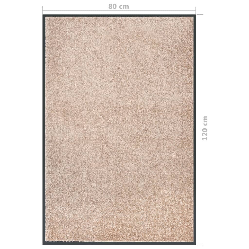 vidaXL Ovimatto beige 80x120 cm hinta ja tiedot | Ovimatot | hobbyhall.fi