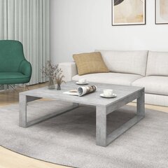 vidaXL Sohvapöytä betoninharmaa 100x100x35 cm lastulevy hinta ja tiedot | Sohvapöydät | hobbyhall.fi