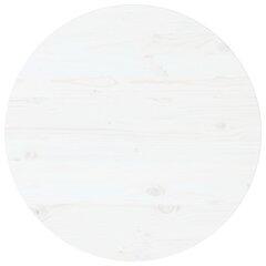 vidaXL Pöytälevy valkoinen Ø80x2,5 cm täysi mänty hinta ja tiedot | Pöytälevyt | hobbyhall.fi