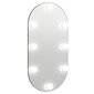 vidaXL Peili LED-valoilla 80x40 cm lasi soikea hinta ja tiedot | Peilit | hobbyhall.fi