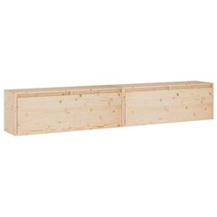 vidaXL Seinäkaapit 2 kpl 100x30x35 cm täysi mänty hinta ja tiedot | Hyllyt | hobbyhall.fi