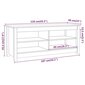 vidaXL Kenkäpenkki 110x38x45,5 cm täysi mänty hinta ja tiedot | Kenkäkaapit ja -hyllyt | hobbyhall.fi