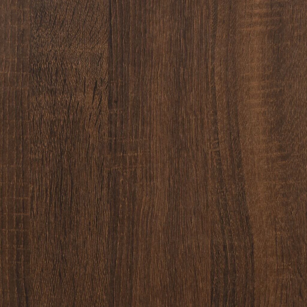 vidaXL Sohvapöytä ruskea tammi 80x50x40 cm tekninen puu ja rauta hinta ja tiedot | Sohvapöydät | hobbyhall.fi