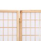 vidaXL Tilanjakaja 3 paneelia japanilaistyylinen 120x170cm hinta ja tiedot | Sermit ja tilanjakajat | hobbyhall.fi