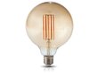 LED-lamppu E27 7W G125 Filament Retro Amber - Lämmin valkoinen (2700K) hinta ja tiedot | Lamput | hobbyhall.fi