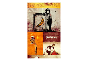 Valokuvatapetti - Collage - Banksy 50x1000 cm hinta ja tiedot | Valokuvatapetit | hobbyhall.fi