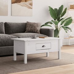 vidaXL Sohvapöytä BODO valkoinen 100x55x45 cm täysi mänty hinta ja tiedot | Sohvapöydät | hobbyhall.fi