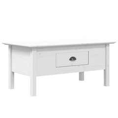 vidaXL Sohvapöytä BODO valkoinen 100x55x45 cm täysi mänty hinta ja tiedot | Sohvapöydät | hobbyhall.fi