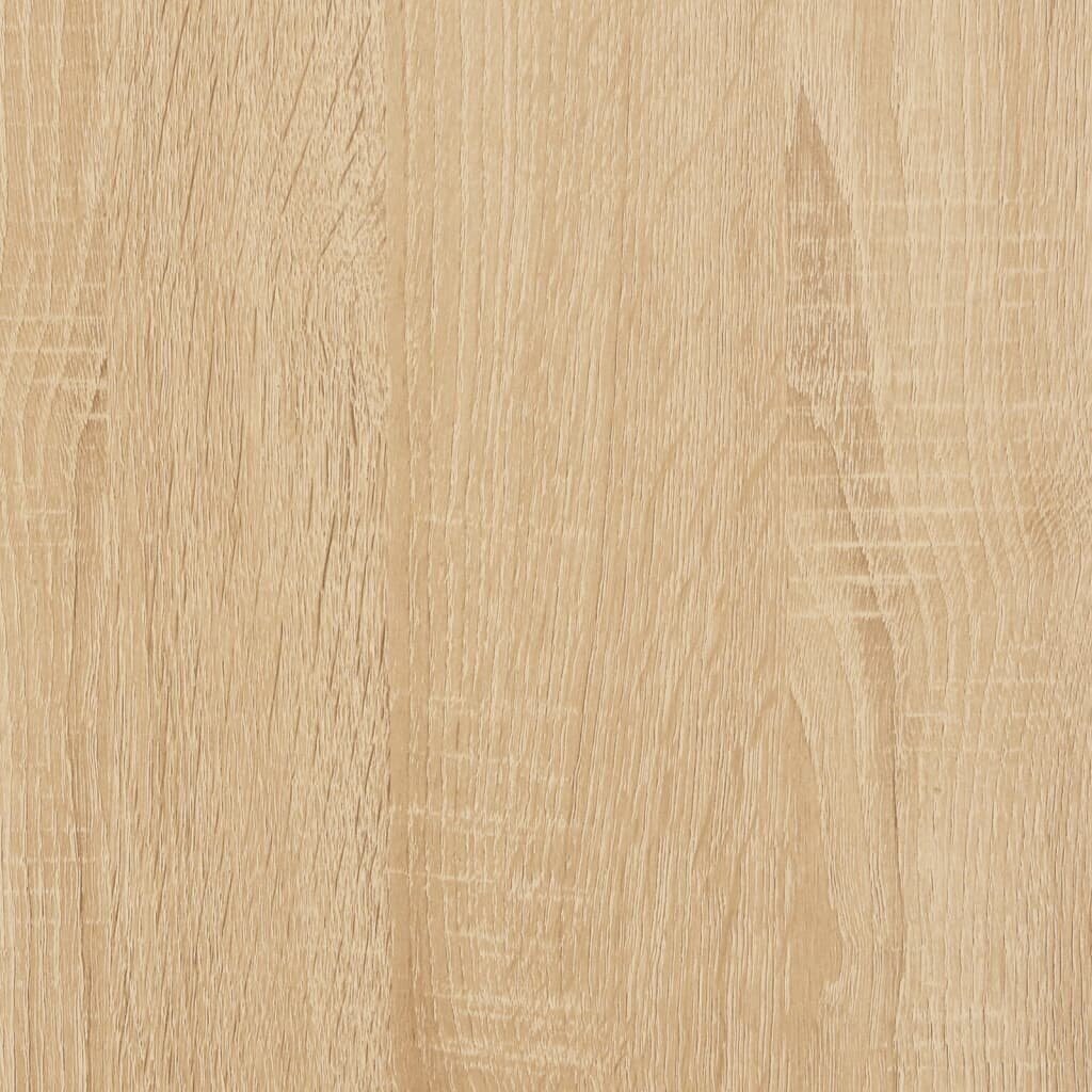 vidaXL Kenkäkaappi Sonoma-tammi 131x35x50 cm tekninen puu hinta ja tiedot | Kenkäkaapit ja -hyllyt | hobbyhall.fi