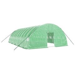 vidaXL Kasvihuone teräsrungolla vihreä 60 m² 10x6x2,85 m hinta ja tiedot | Kasvihuoneet | hobbyhall.fi