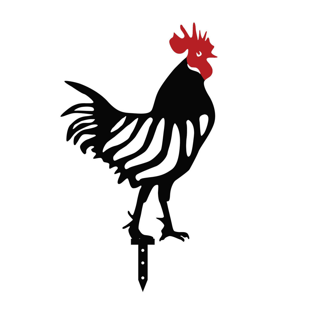 Puutarhan koristelusarja Chicken Family, 6 osaa hinta ja tiedot | Puutarhakoristeet | hobbyhall.fi