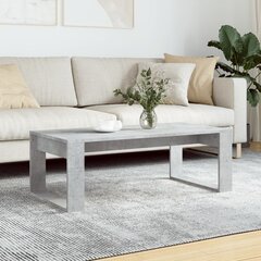 vidaXL Sohvapöytä betoninharmaa 102x50x35 cm tekninen puu hinta ja tiedot | Sohvapöydät | hobbyhall.fi