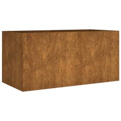 vidaXL Kukkalaatikko 80x40x40 cm Corten teräs hinta ja tiedot | Kukkalaatikot | hobbyhall.fi