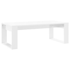 vidaXL Sohvapöytä korkeakiilto valkoinen 102x50x35 cm tekninen puu hinta ja tiedot | Sohvapöydät | hobbyhall.fi