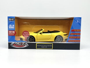 Leluauto MSZ Porsche 911 Carrera Cabriolet, 1:32 hinta ja tiedot | MSZ Lapset | hobbyhall.fi