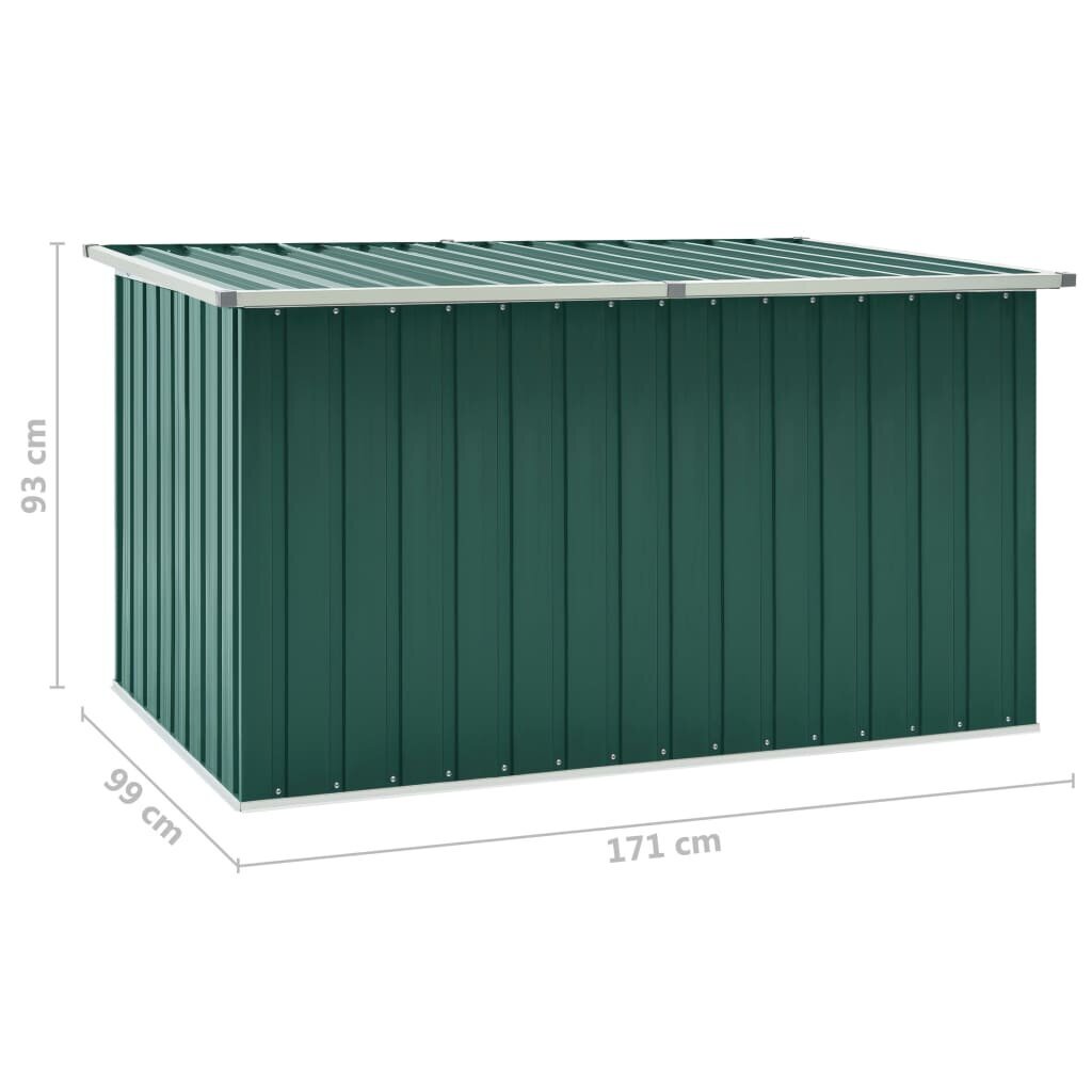 vidaXL Puutarhan varastoarkku vihreä 171x99x93 cm hinta ja tiedot | Kompostorit ja jäteastiat | hobbyhall.fi