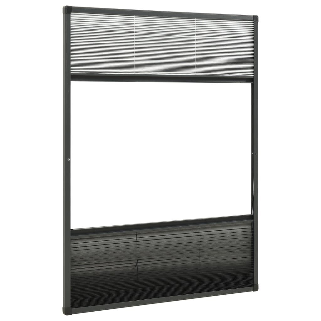 vidaXL Laskostettu hyönteisverkko ikkunaan 80x120 cm alumiini hinta ja tiedot | Hyttysverkot | hobbyhall.fi