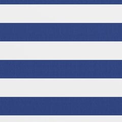 vidaXL Parvekkeen suoja sinivalkoinen 75x600 cm Oxford kangas hinta ja tiedot | Aurinkovarjot ja markiisit | hobbyhall.fi