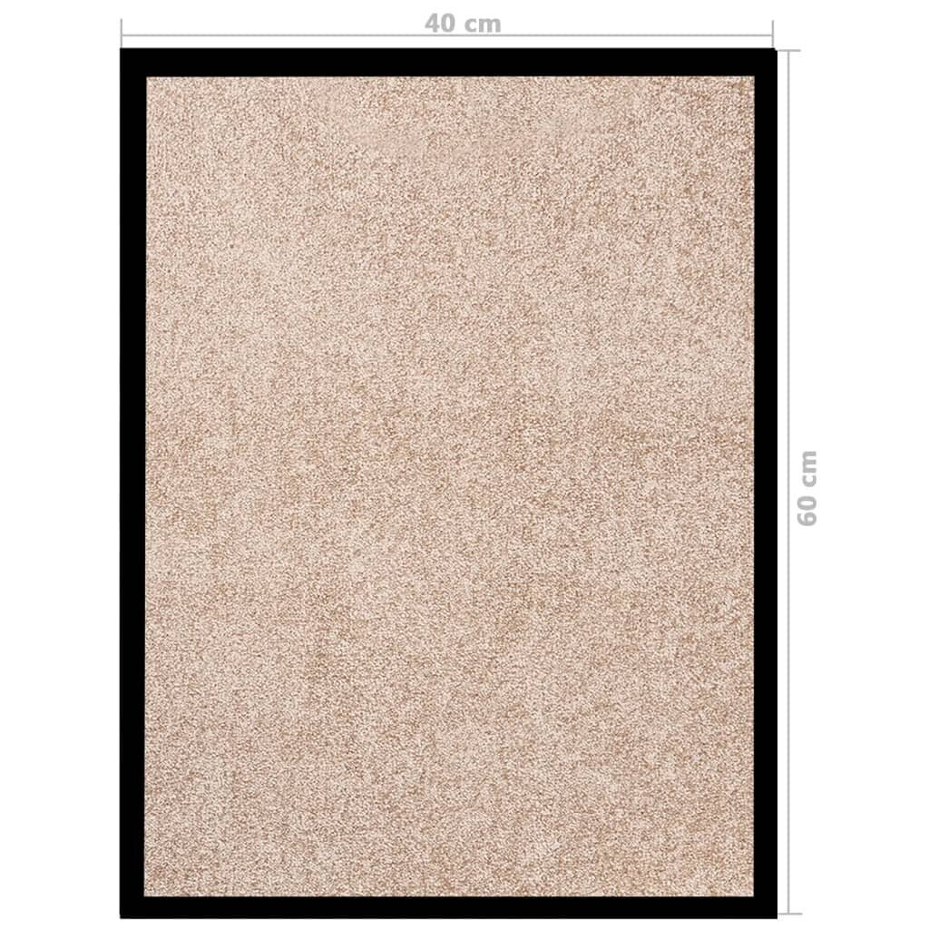 vidaXL Ovimatto beige 40x60 cm hinta ja tiedot | Ovimatot | hobbyhall.fi