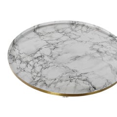 Sivupöytä DKD Home Decor valkoinen marmori (51 x 51 x 51 cm) hinta ja tiedot | Sohvapöydät | hobbyhall.fi