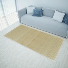 vidaXL Suorakulmainen luonnollinen bambumatto 80x300 cm hinta ja tiedot | Isot matot | hobbyhall.fi