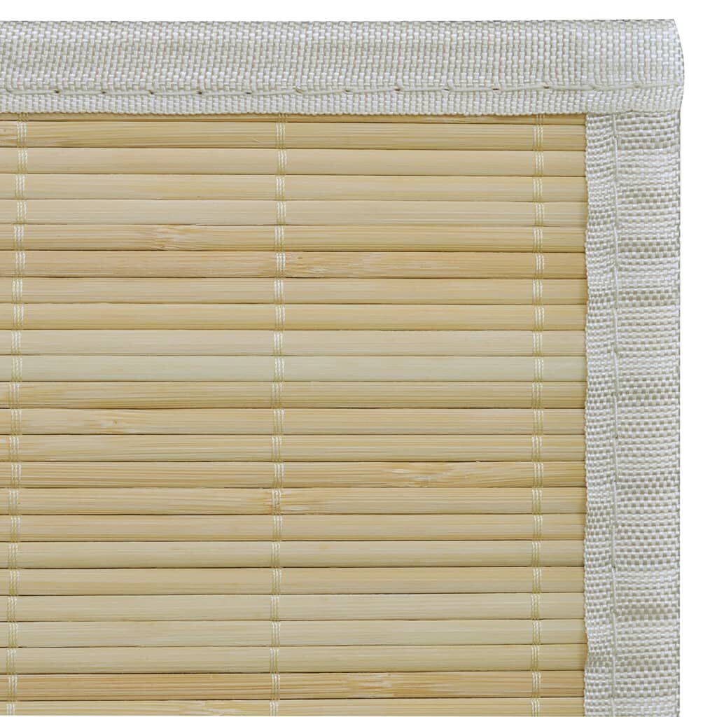 vidaXL Suorakulmainen luonnollinen bambumatto 80x300 cm hinta ja tiedot | Isot matot | hobbyhall.fi