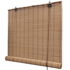 vidaXL Ruskeat bambu rullaverhot 120 x 160 cm hinta ja tiedot | Kaihtimet | hobbyhall.fi
