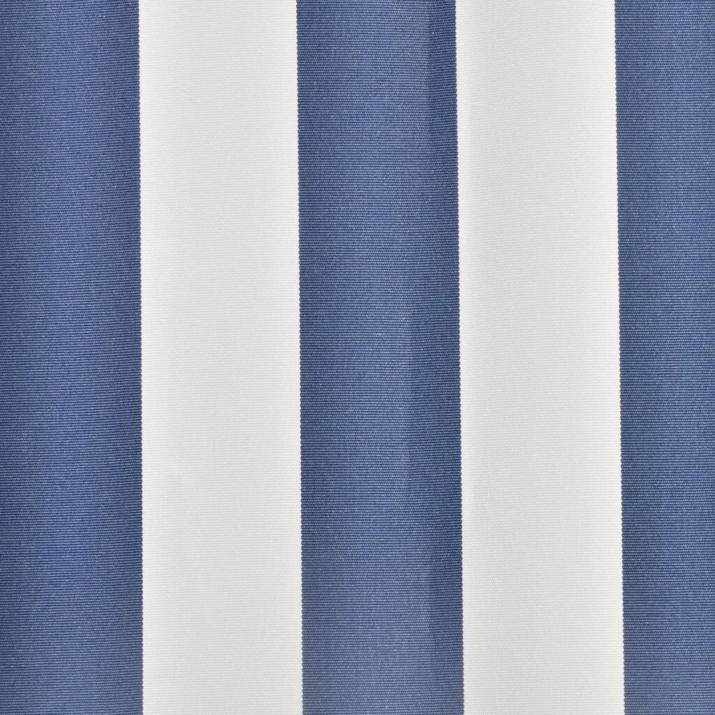 vidaXL Markiisikangas sininen ja valkoinen 450x300 cm hinta ja tiedot | Aurinkovarjot ja markiisit | hobbyhall.fi