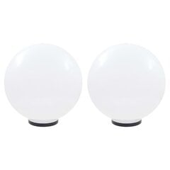 vidaXL LED-pallovalaisimet 2 kpl 50 cm akryyli hinta ja tiedot | Puutarha- ja ulkovalot | hobbyhall.fi