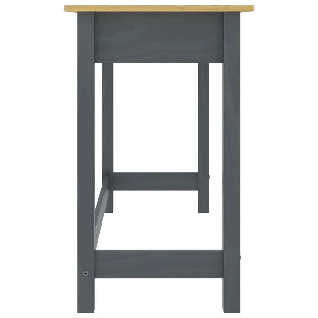 vidaXL Sivupöytä Hill 2 laatikolla harmaa 110x45x74 cm mänty hinta ja tiedot | Sivupöydät | hobbyhall.fi