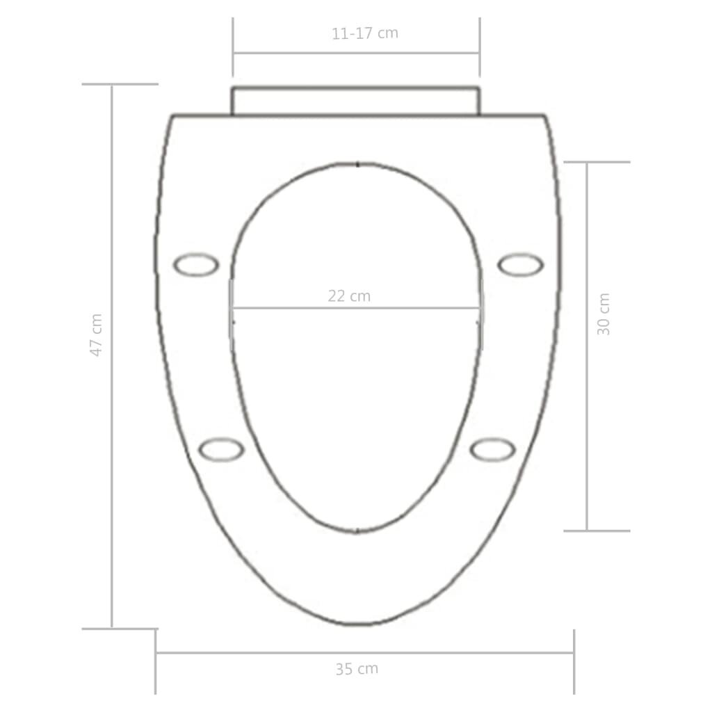 vidaXL Soft-close WC-istuin pikakiinnityksellä valkoinen hinta ja tiedot | WC-istuimen lisätarvikkeet | hobbyhall.fi