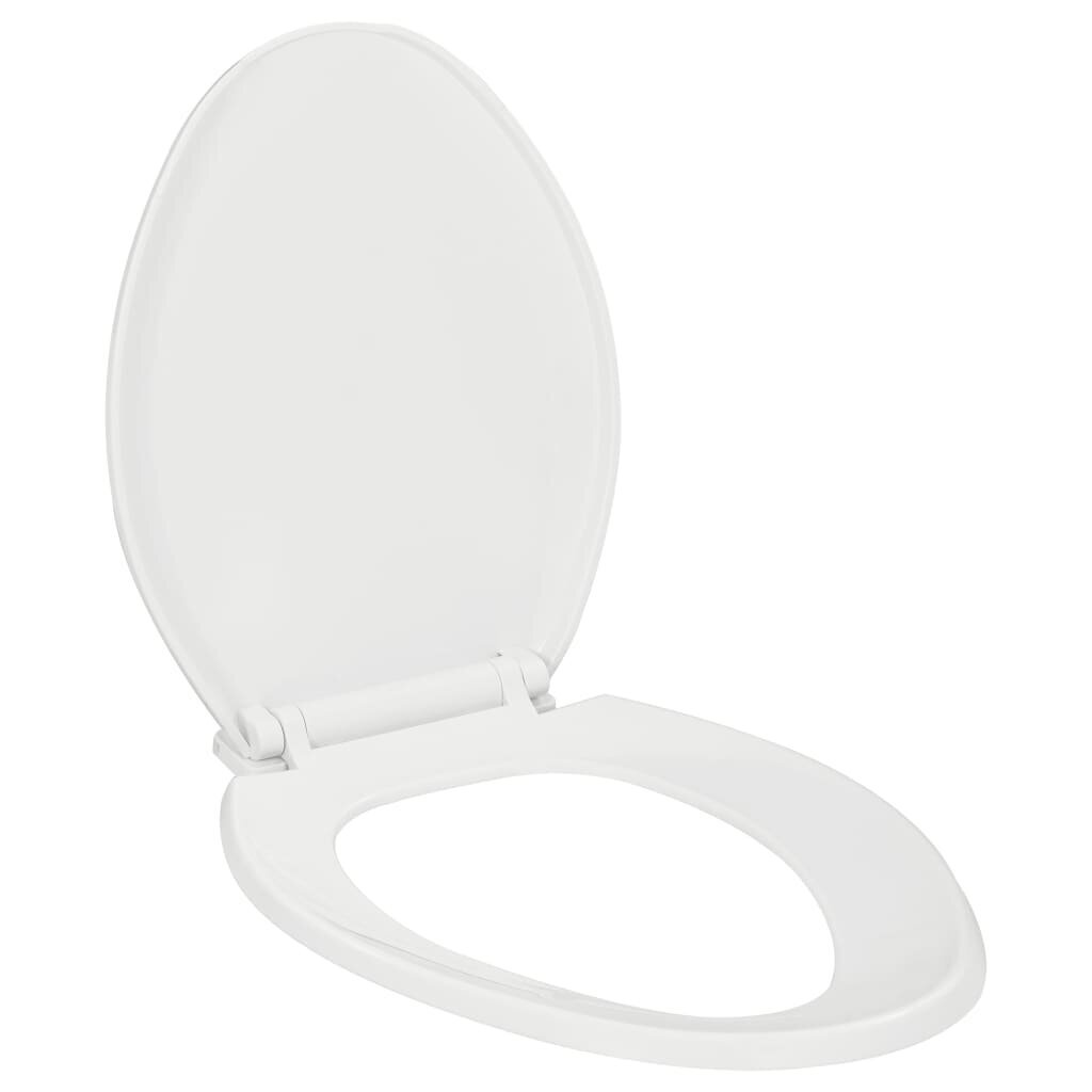 vidaXL Soft-close WC-istuin pikakiinnityksellä valkoinen hinta ja tiedot | WC-istuimen lisätarvikkeet | hobbyhall.fi