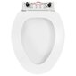 vidaXL Soft-close WC-istuin pikakiinnityksellä valkoinen hinta ja tiedot | WC-istuimen lisätarvikkeet | hobbyhall.fi