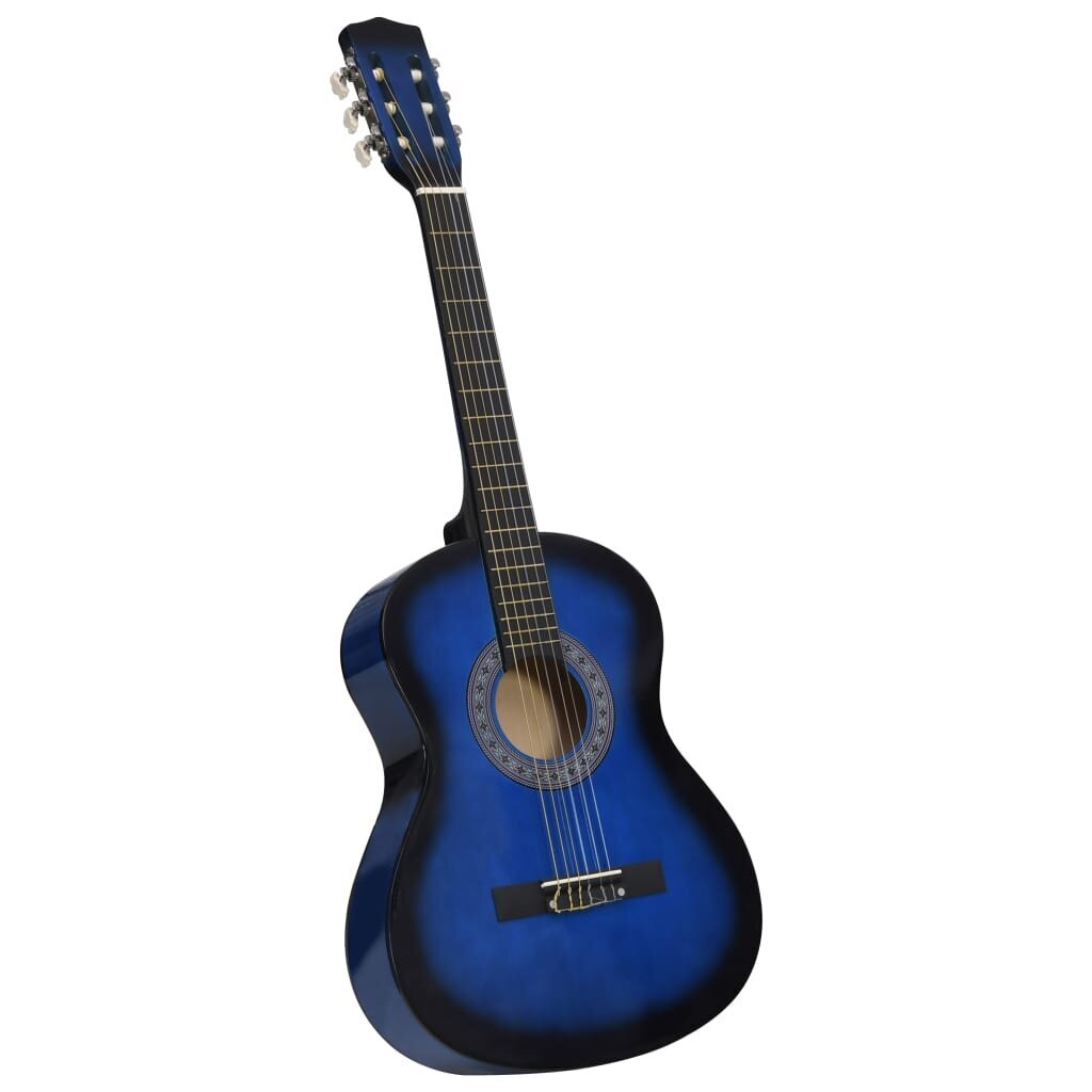 vidaXL 8-osainen klassinen lasten ja aloittelijan kitarasarja 3/4 36" hinta ja tiedot | Kitarat | hobbyhall.fi