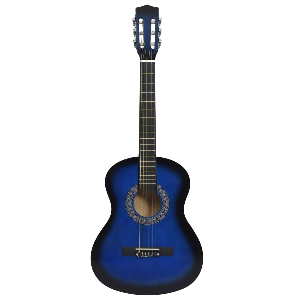 vidaXL 8-osainen klassinen lasten ja aloittelijan kitarasarja 3/4 36" hinta ja tiedot | Kitarat | hobbyhall.fi