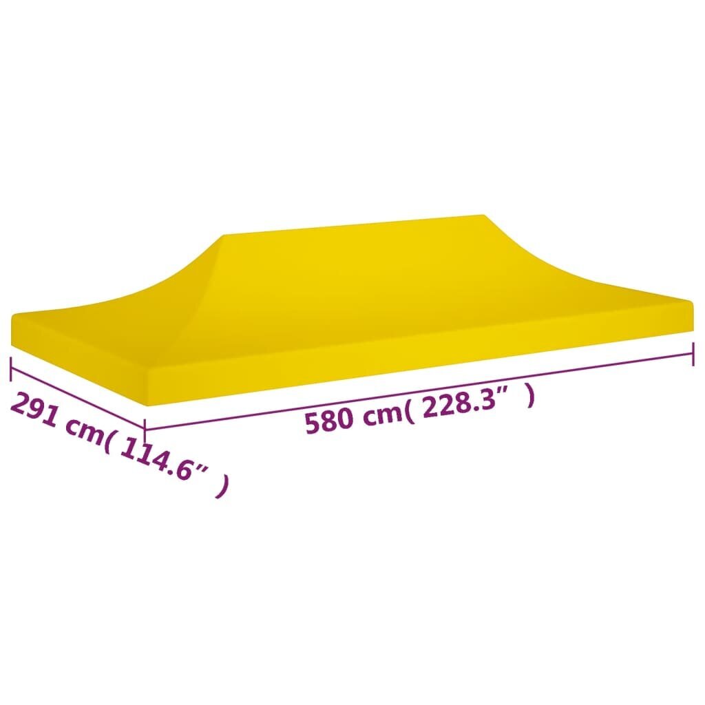 vidaXL Juhlateltan katto 6x3 m keltainen 270 g/m² hinta ja tiedot | Puutarhapaviljongit | hobbyhall.fi