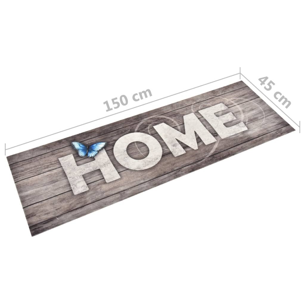 vidaXL Keittiön pestävä lattiamatto Home 45x150 cm hinta ja tiedot | Isot matot | hobbyhall.fi