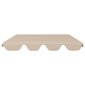 vidaXL Vaihtokatos puutarhakeinuun beige 188/168x145/110 cm hinta ja tiedot | Puutarhakeinut | hobbyhall.fi