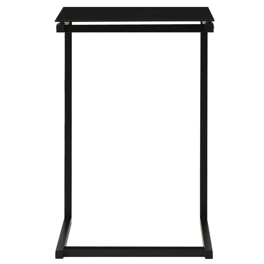 vidaXL Sivupöytä musta 40x40x60 cm karkaistu lasi hinta ja tiedot | Sohvapöydät | hobbyhall.fi