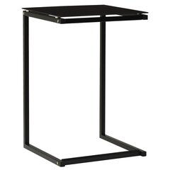 vidaXL Sivupöytä musta 40x40x60 cm karkaistu lasi hinta ja tiedot | Sohvapöydät | hobbyhall.fi