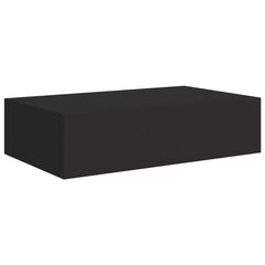 vidaXL Seinälaatikkohylly musta 40x23,5x10 cm MDF hinta ja tiedot | Hyllyt | hobbyhall.fi