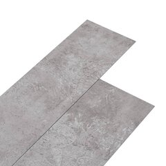 vidaXL Itsekiinnittyvä PVC lattialankku 5,21 m² 2 mm maanharmaa hinta ja tiedot | Laminaatit | hobbyhall.fi