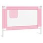 vidaXL Turvalaita sänkyyn pinkki 90x25 cm kangas hinta ja tiedot | Lasten turvallisuus | hobbyhall.fi