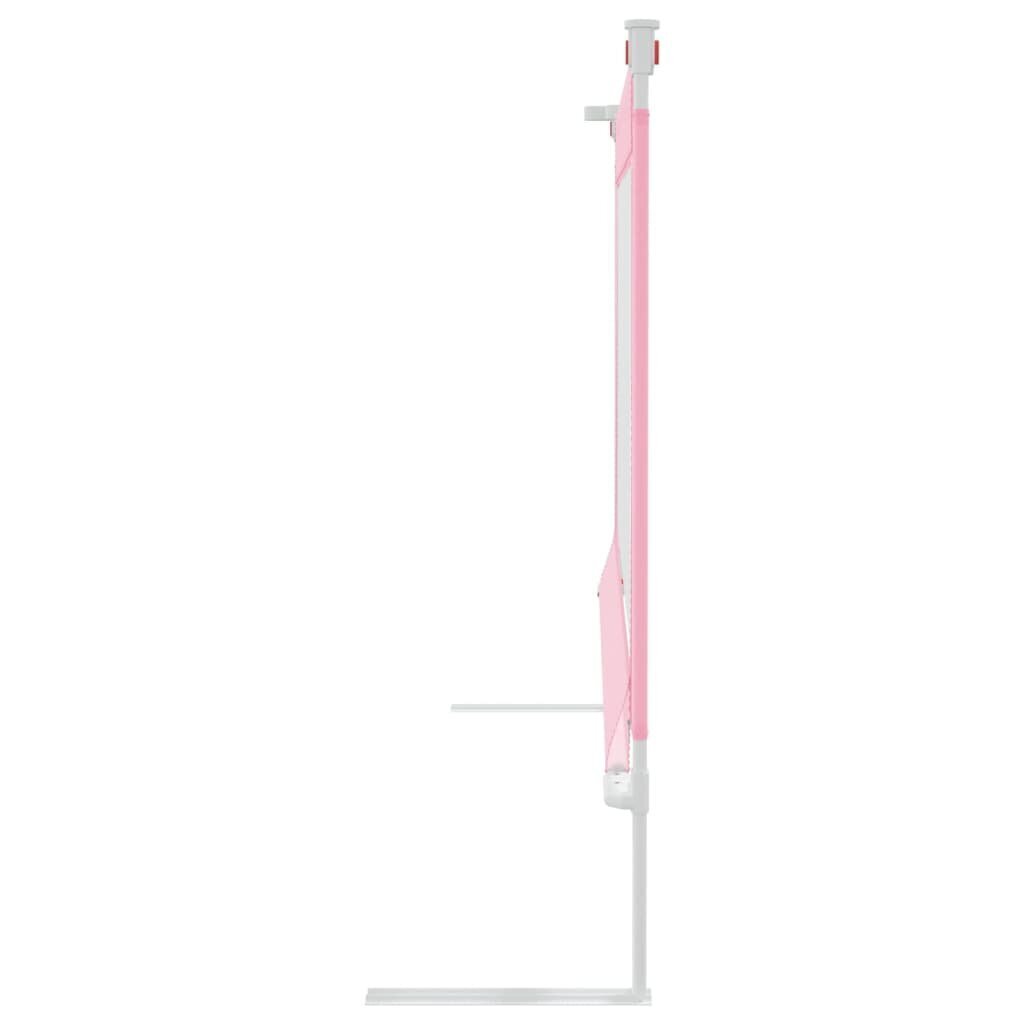 vidaXL Turvalaita sänkyyn pinkki 90x25 cm kangas hinta ja tiedot | Lasten turvallisuus | hobbyhall.fi