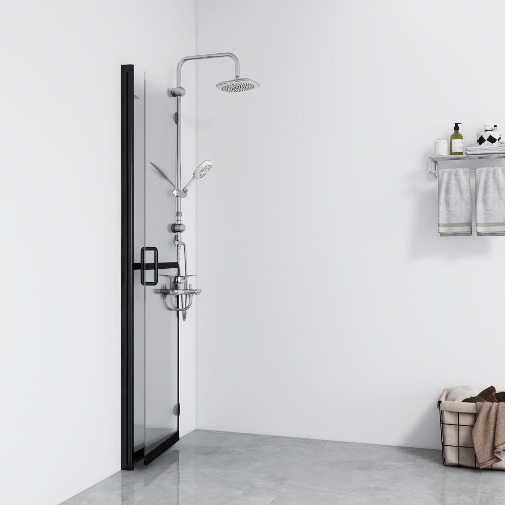 vidaXL Walk-in suihkuseinä kokoontaittuva kirkas ESG-lasi 80x190 cm hinta ja tiedot | Suihkuseinät ja -ovet | hobbyhall.fi